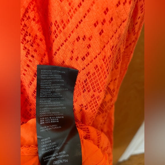 Anthropologie Naranja V-Neck Sleeveless lace or eyelet overlay Midi Dress S - Picture 6 of 9